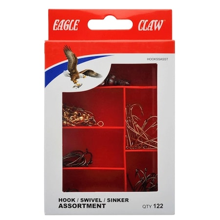 Olympian Athlete Hook - Sinker Swivel Assortment - 122 Piece OL3292464